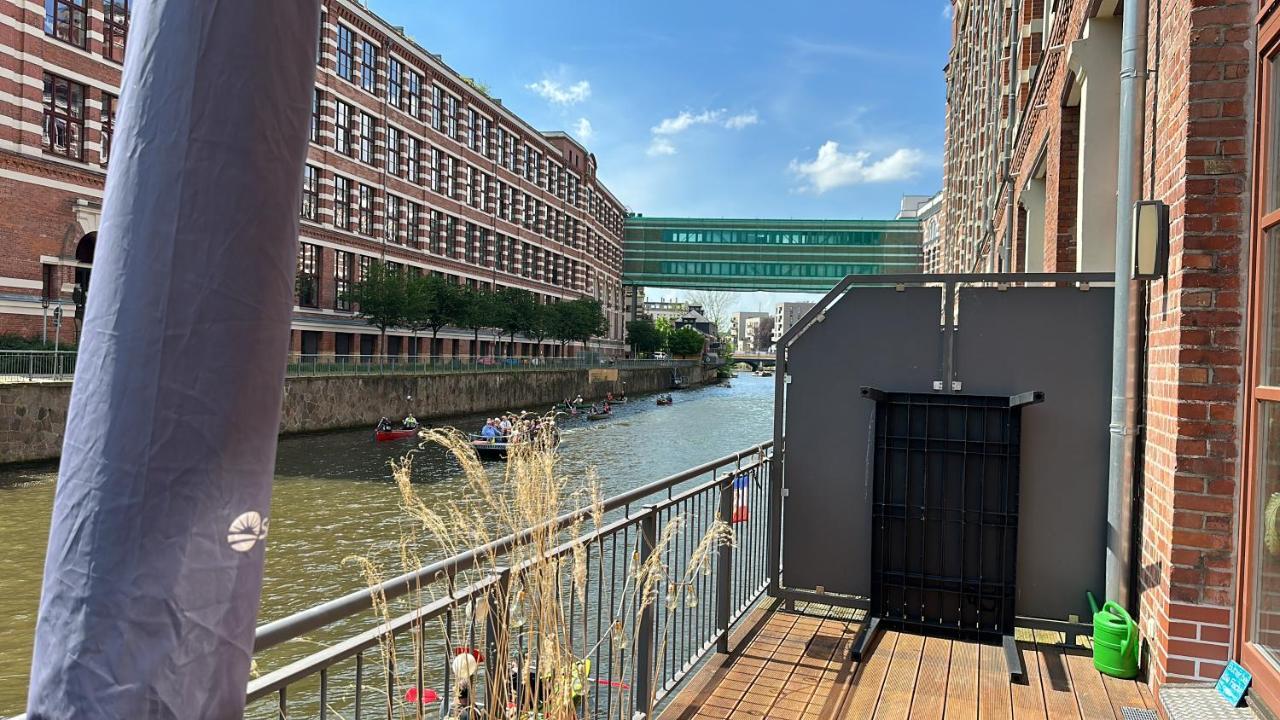 Relax-Wohnung Mit Balkon Ueber Die Weisse Elster Leipzig Dış mekan fotoğraf